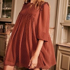 Sezane Eve Pleated Dress